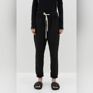 Bassike black jogger drawstring pants